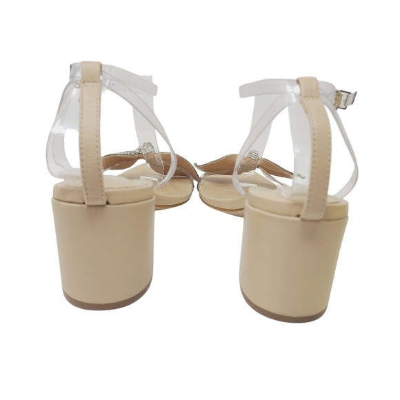 Schutz | Women's Silver Elegant Elyda Rhinestone Embellished Sandals (Size 9B) - Picture 14 of 15